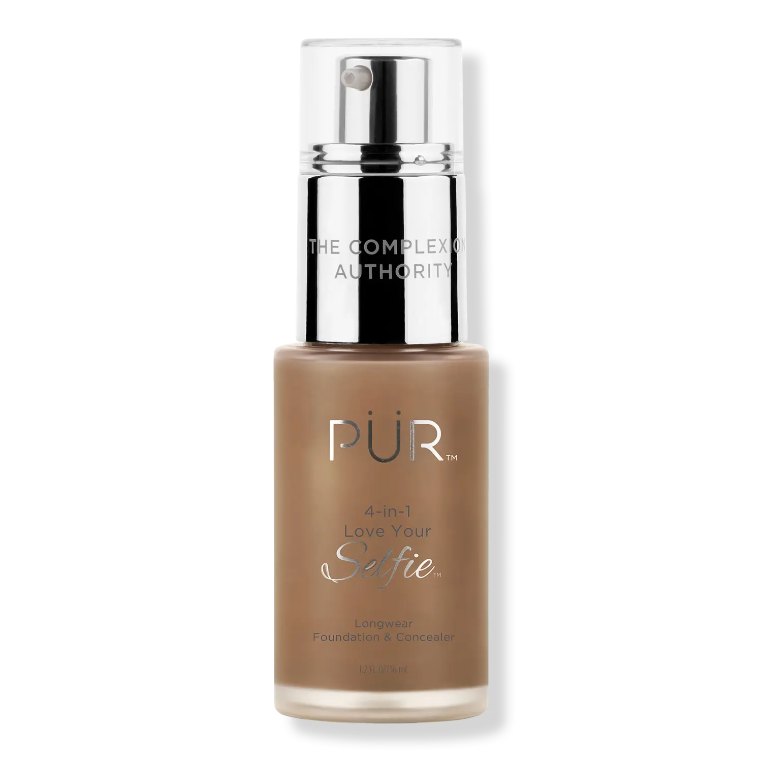 

Тональный крем и консилер 4-в-1 Love Your Selfie Longwear Foundation & Concealer PÜR, DN5 Hazelnut (dark brown with neutral undertones)