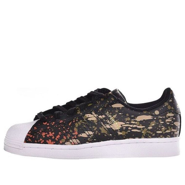 

Кроссовки superstar 'splashes, splatter and drips - black' Adidas, черный