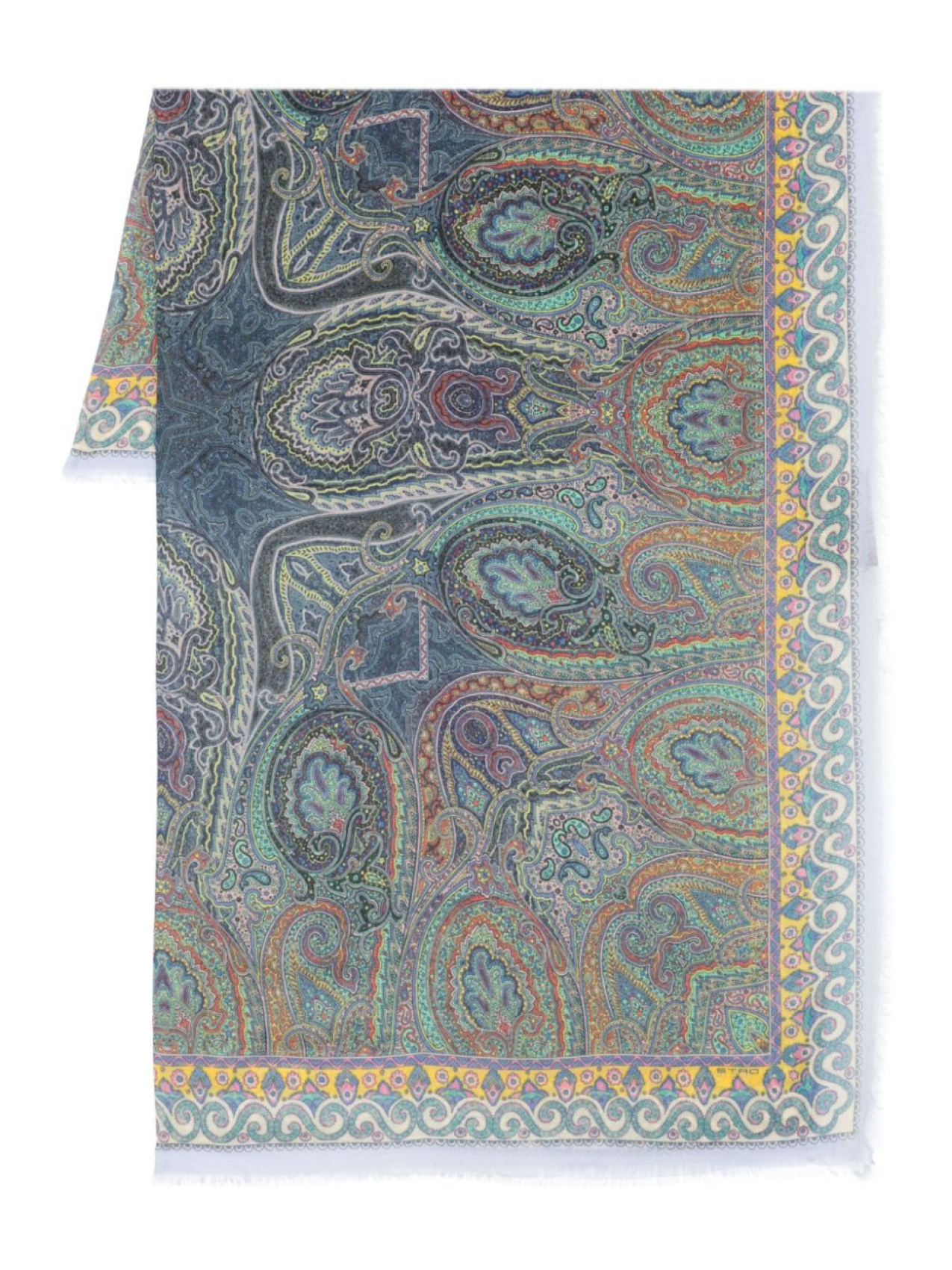 

ETRO шарф с принтом пейсли, синий