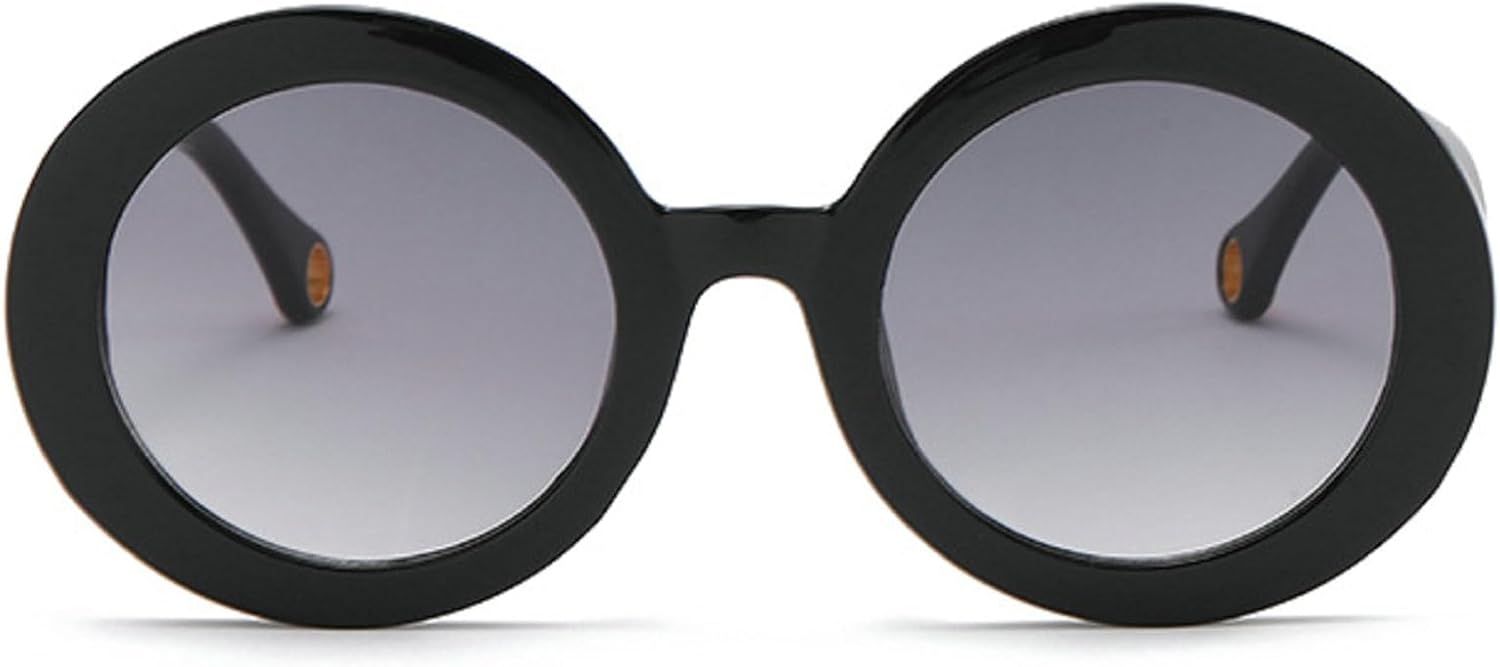 

Красочные круглые солнцезащитные очки для женщин и мужчин, модные градиентные солнцезащитные очки, женские очки конфетных цветов, защита от УФ-излучения UV400 mincl, Black