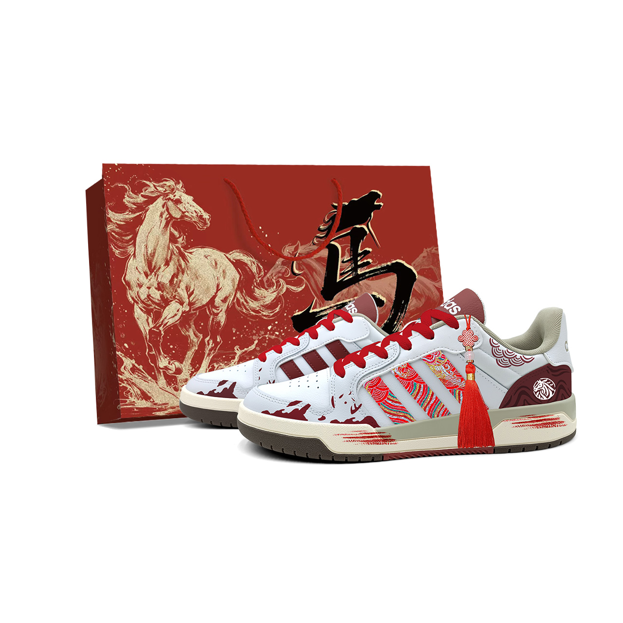 

Adidas Neo Кроссовки для скейтбординга Entrap Low top Unisex, бежево-красные