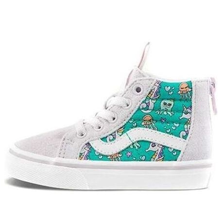 

Кроссовки sk8-hi sneakers white/green td Vans, белый