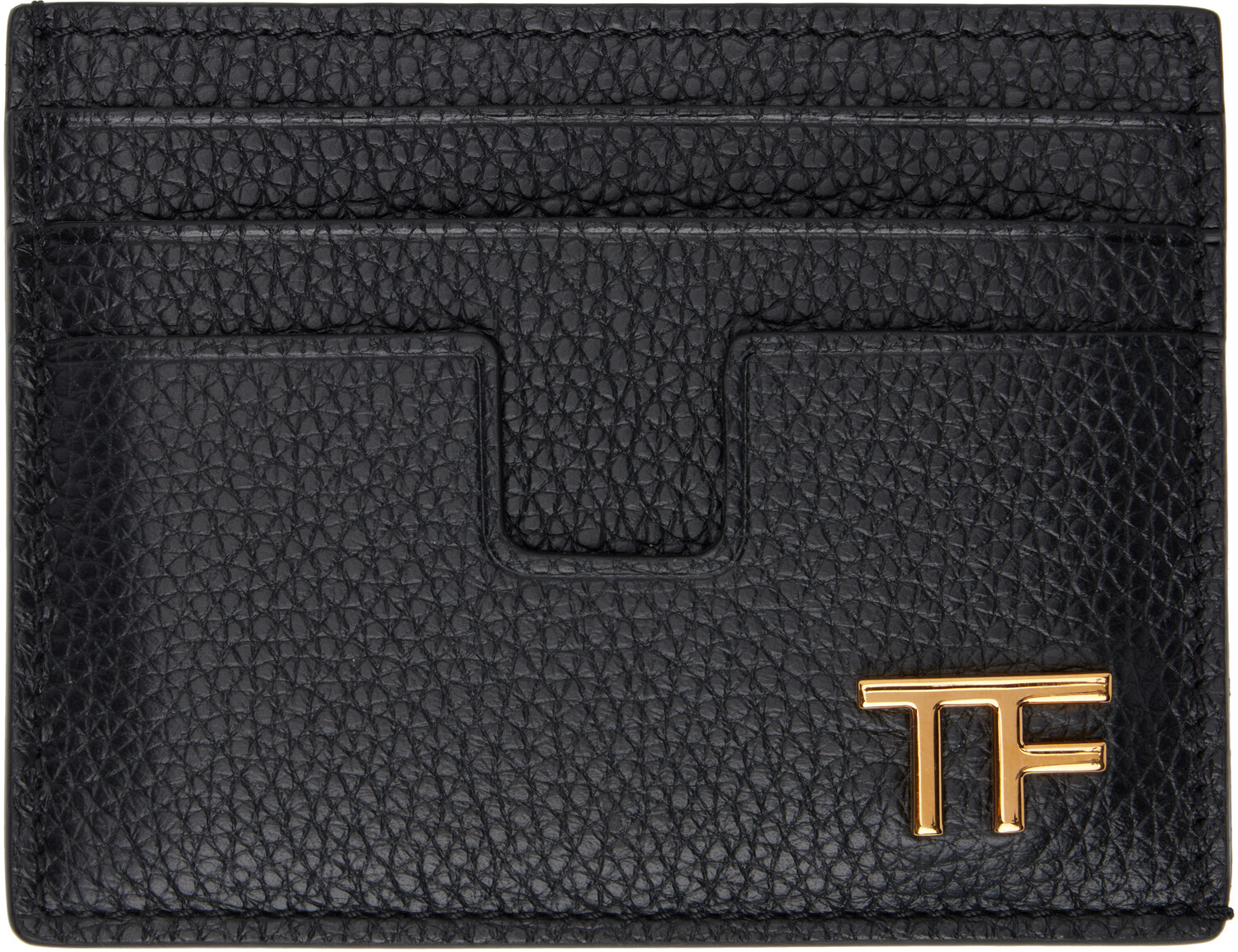 

Визитница из зернистой кожи TOM FORD, черный