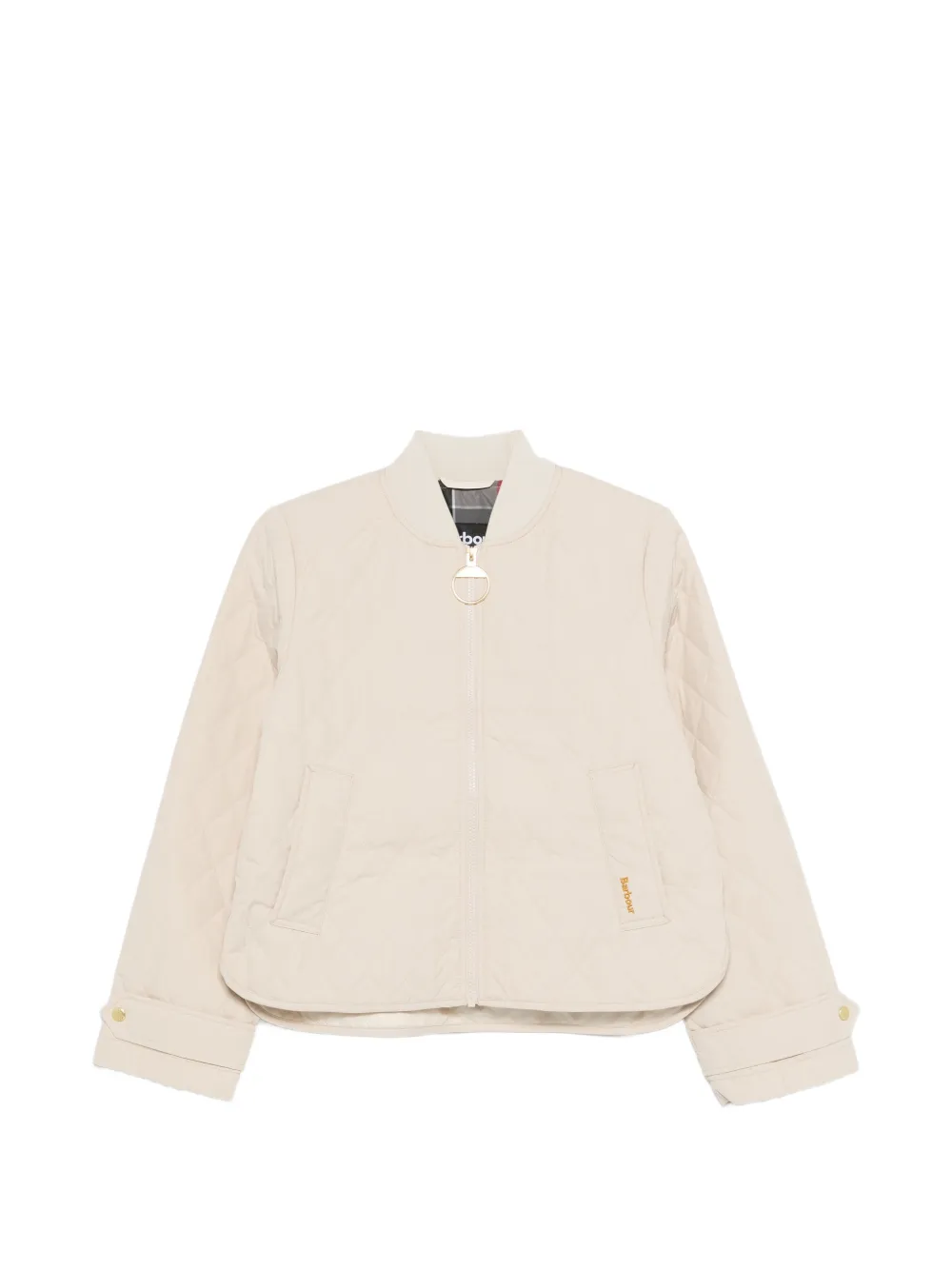 

Стеганая куртка на молнии Barbour, бежевый