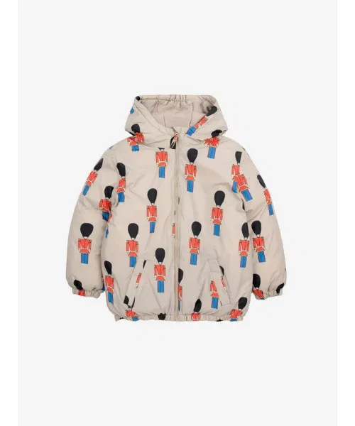 Куртка Little Tin Soldiers all over anorak из переработанного полиамида, светло-коричневая — фото 2