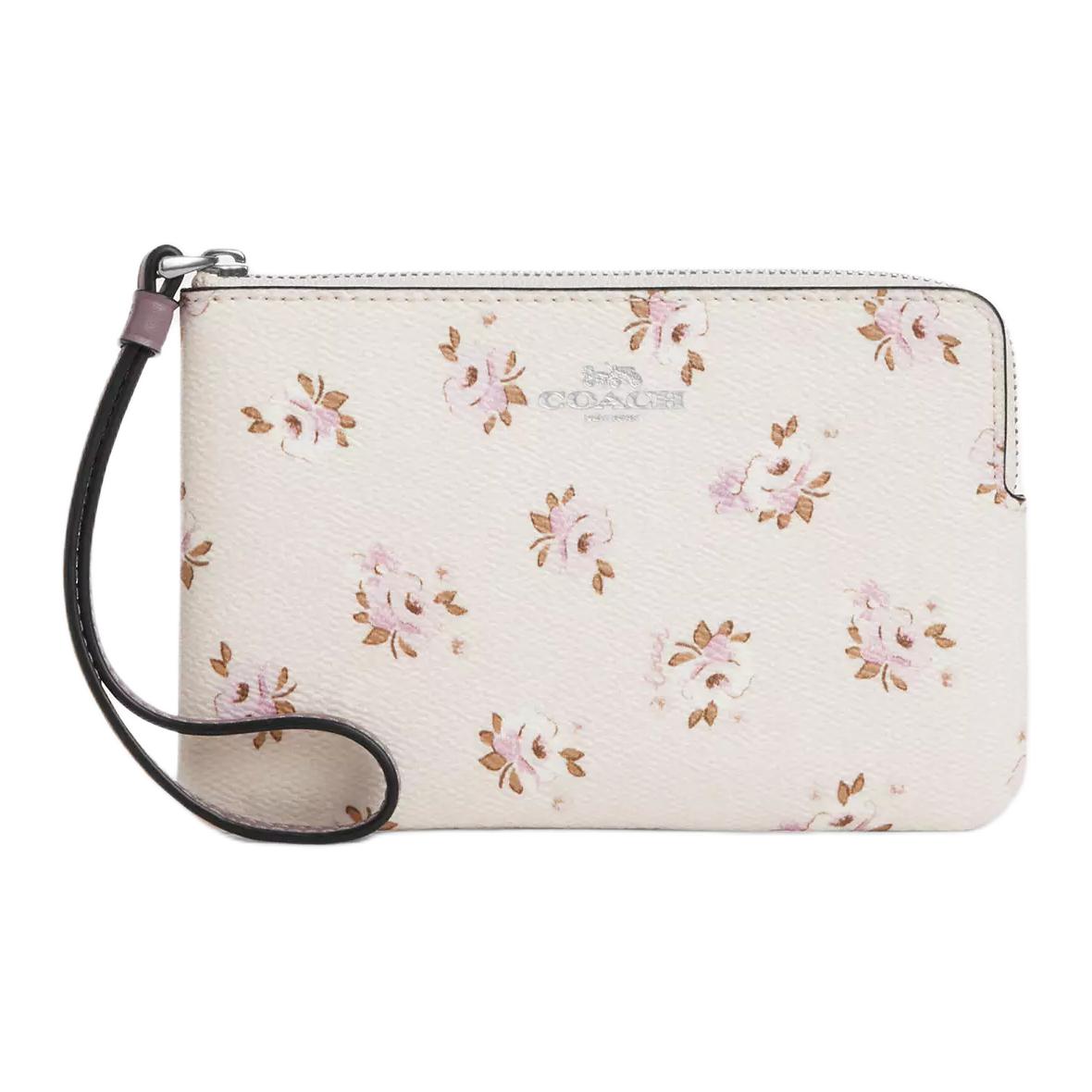 

COACH Угловая молния с покрытием из холста клатч для женщин Мел и разноцветный