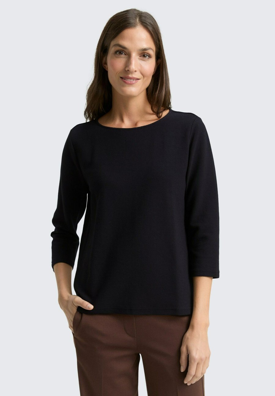 

Топ TOM TAILOR MIT OTTOMAN-STRUKTUR, Deep Black/Black