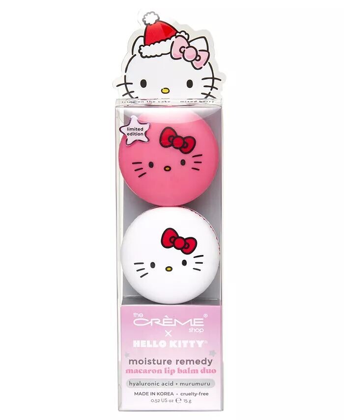 

X Hello Kitty 2 шт. Набор бальзамов для губ Macaron The Crème Shop