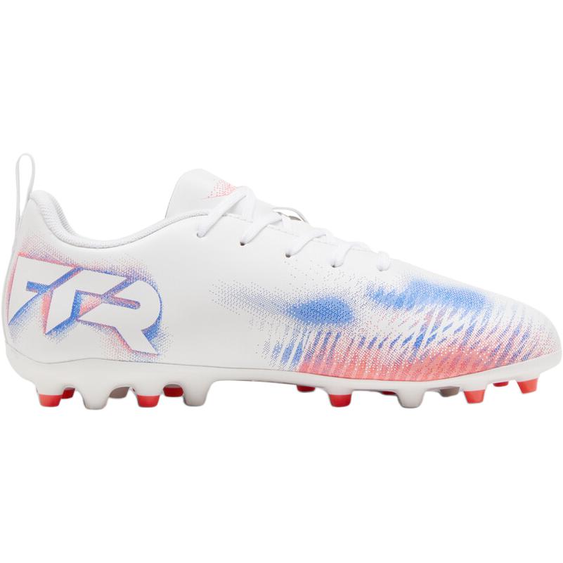 PUMA FUTURE 8 Low Top детские футбольные бутсы белый/оранжевый красный/черный kids' — фото 3