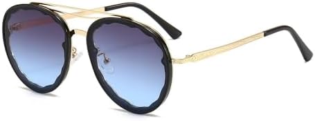 

Солнцезащитные очки 2027 года для женщин и мужчин, винтажные солнцезащитные очки для женщин с градиентным переходом цвета, защита от ультрафиолета UV400 MTZJH, Grey Blue