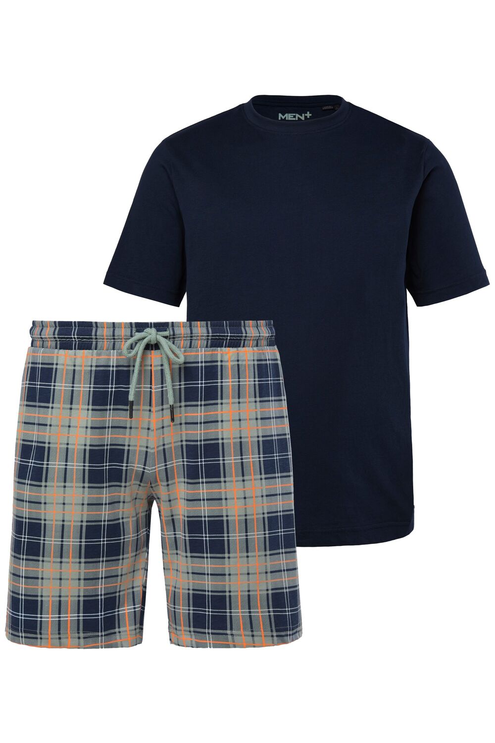 

Men Plus Короткая пижама в морском синем цвете, Navy