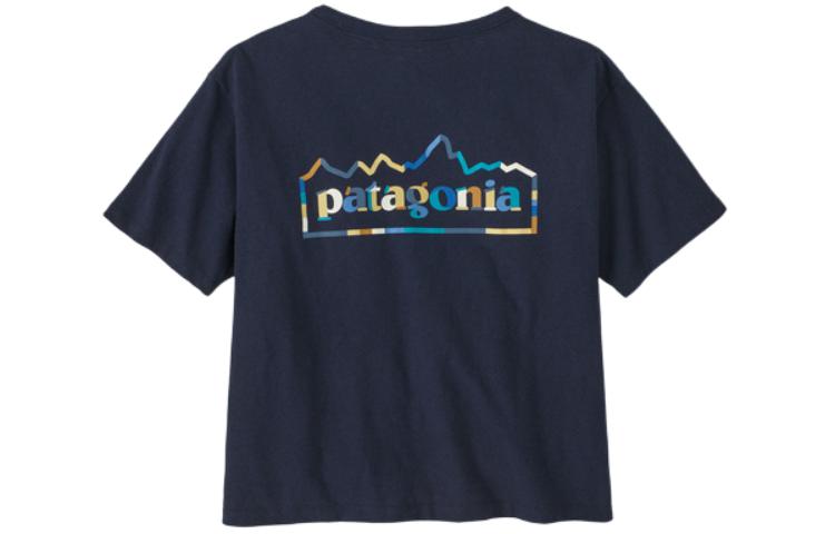 Футболка Responsibili Tee бренда Patagonia для женщин, цвет морской синий/NENA — фото 3
