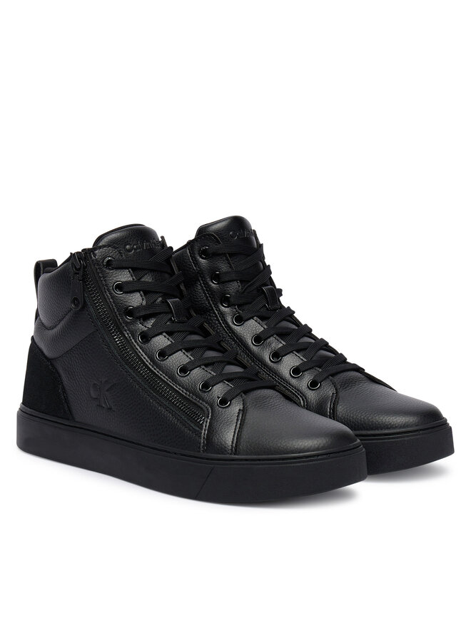 Кроссовки Classic Cup Mid Laceup Zip Lth YM0YM01428 Calvin Klein, черный — фото 2
