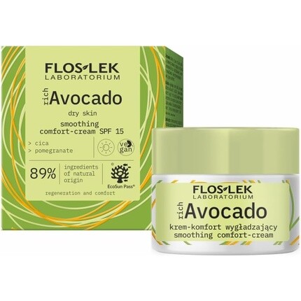 

FLOSLEK Rich Avocado Разглаживающий дневной крем SPF 15 50 мл
