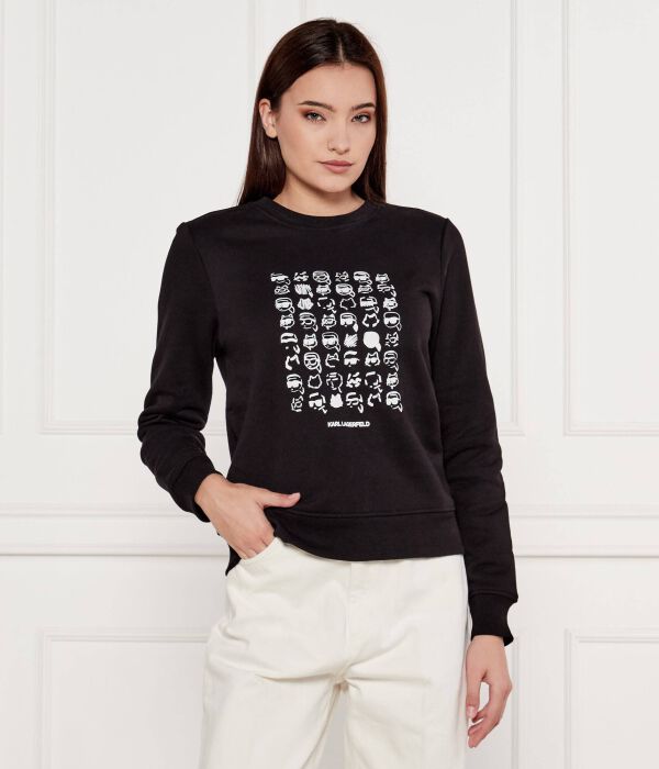 

Свитер иконка сезонный логотип Regular fit Karl Lagerfeld, черный