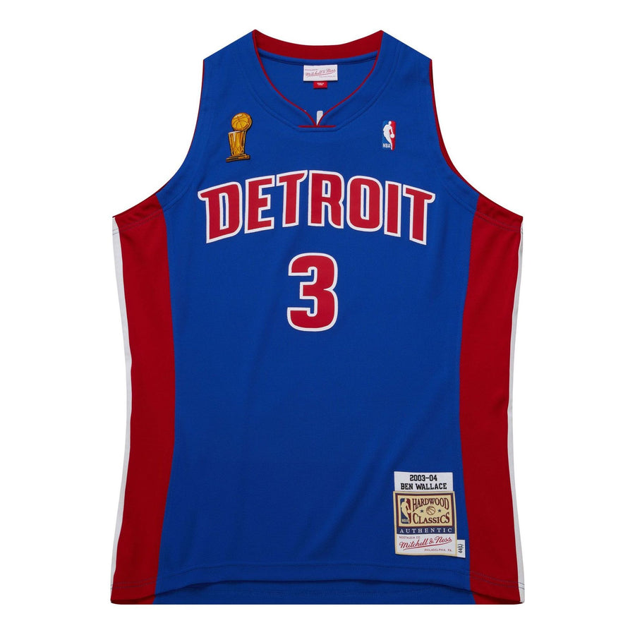 

Джерси Mitchell & Ness x NBA Detroit Pistons 2004 Dark Finals Jersey 'Ben Wallace 3', синий