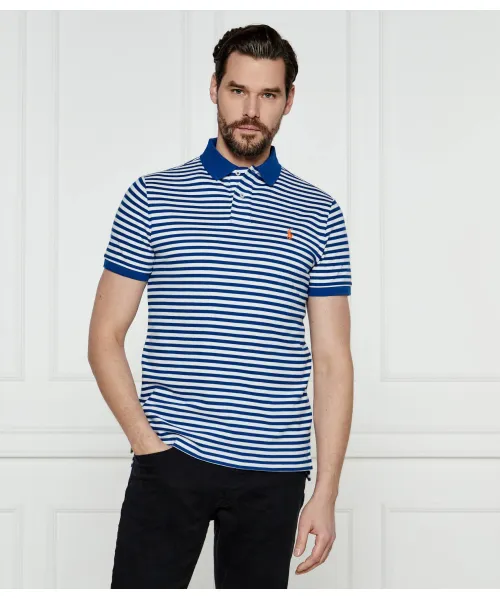 

Футболка поло Slim fit Polo Ralph Lauren, синий