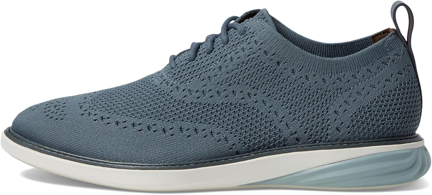 Мужские оксфорды Cole Haan GrandEvOlution Stitchlite, слоновая кость/синий — фото 4