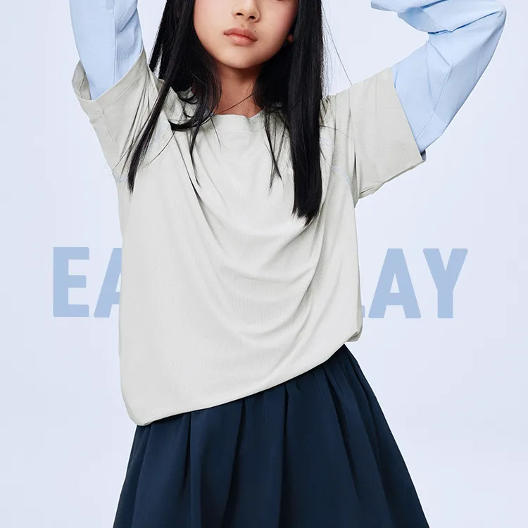 Футболка Kids' Quick Dry T Shirts SS26 Kids' PUMA, светло-серый 20001 — фото 4