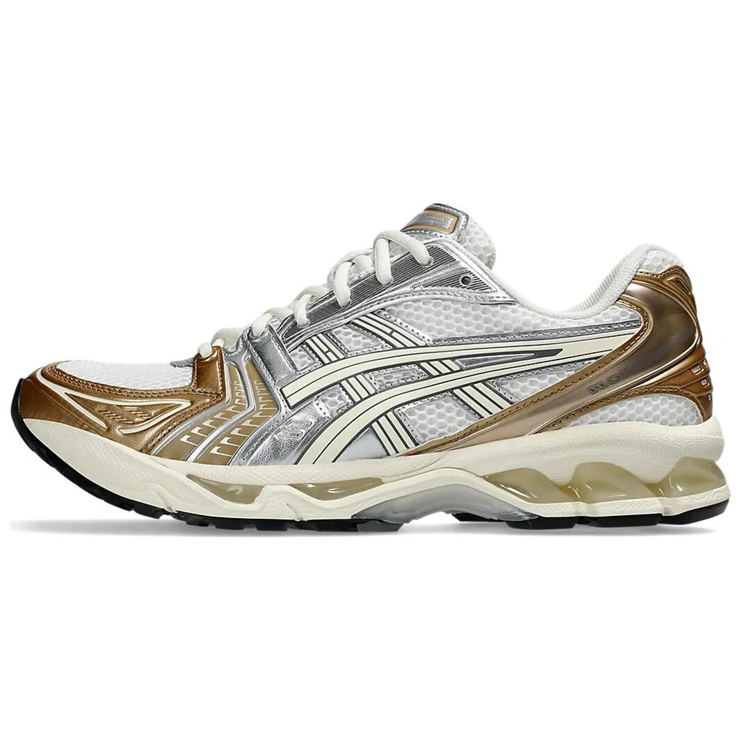 

Кроссовки Gel-Kayano 14 унисекс с низким верхом золото и серебро белый Asics