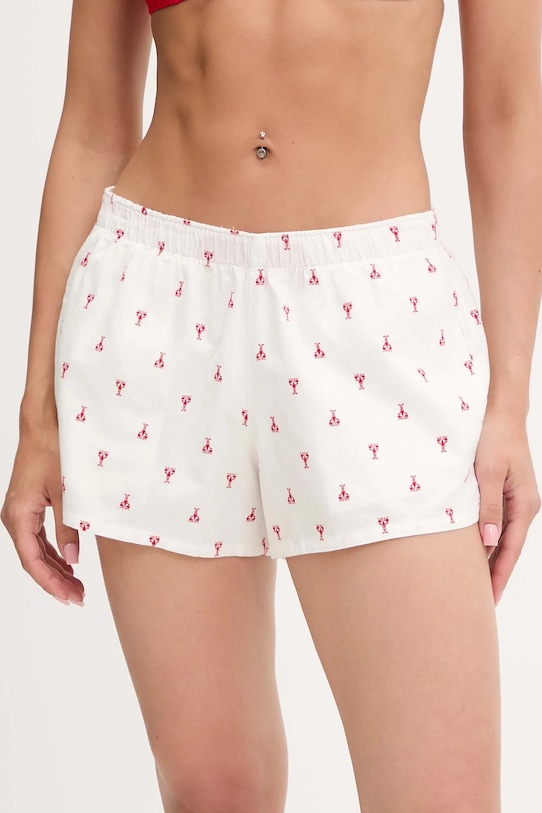 

Хлопковые пижамные шорты Hollister Co., белый
