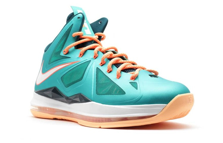 Кроссовки Nike LeBron 10 'Miami Dolphins' — фото 3