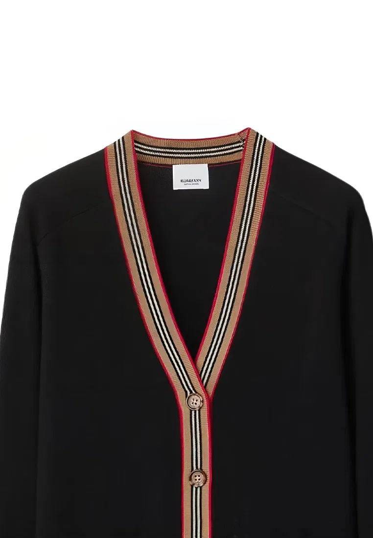 Свитер Burberry, женский, черный, шерстяной — фото 3