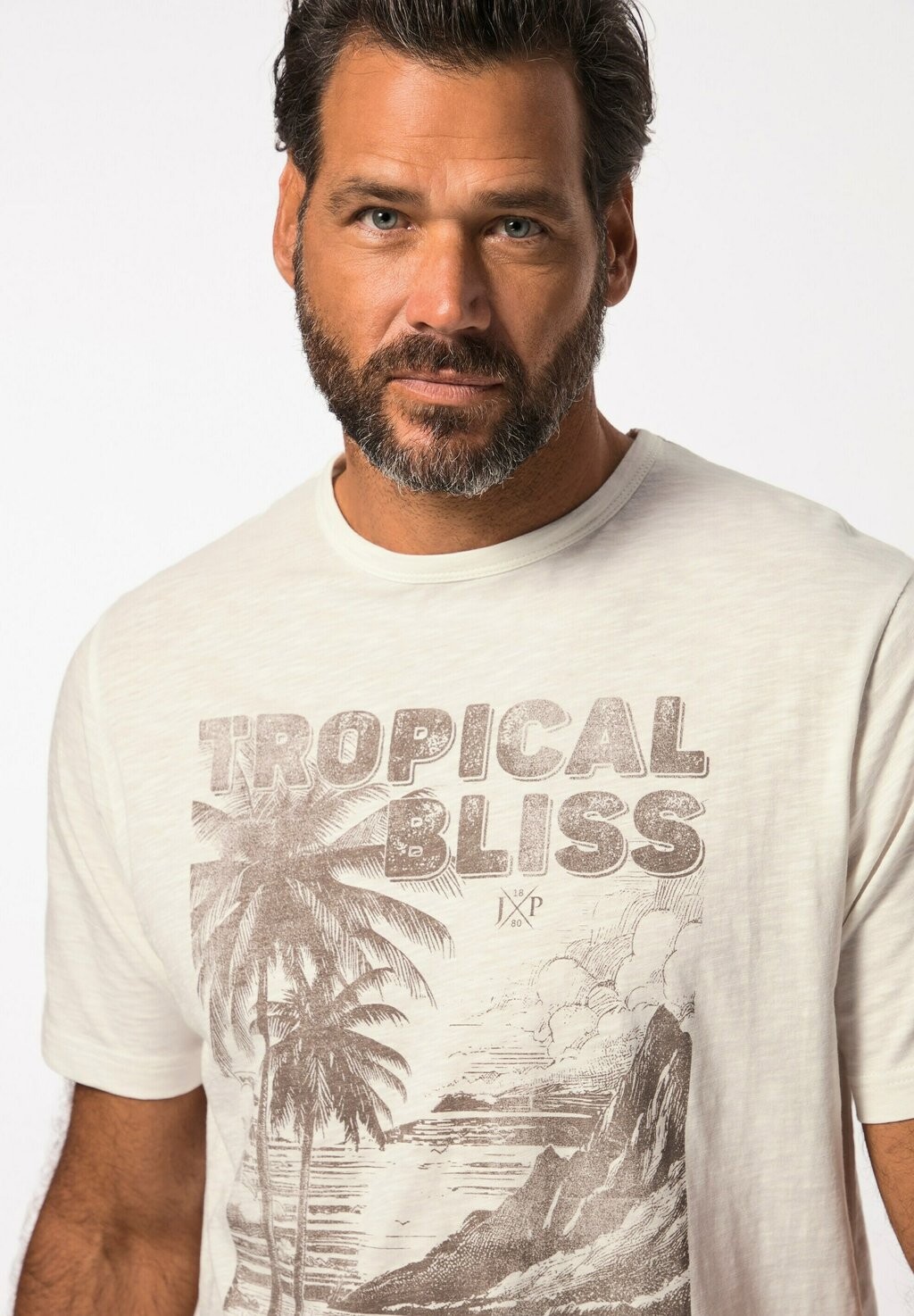 

Футболка с принтом SHORT SLEEVE CHEST UP TO 8 XL JP1880, белый