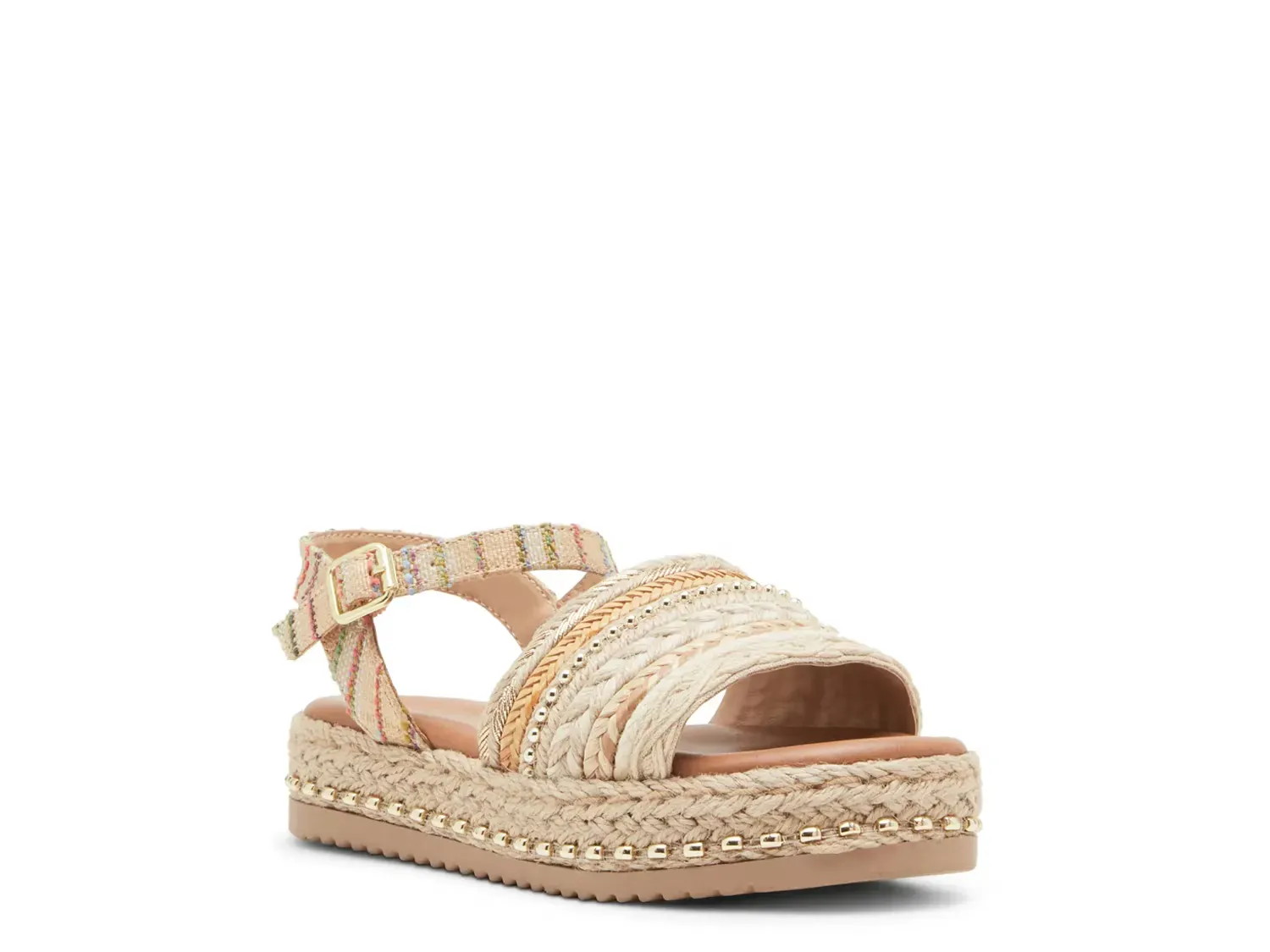 

Эспадрильи-сандалии - детские Steve Madden, Beige/Multicolor