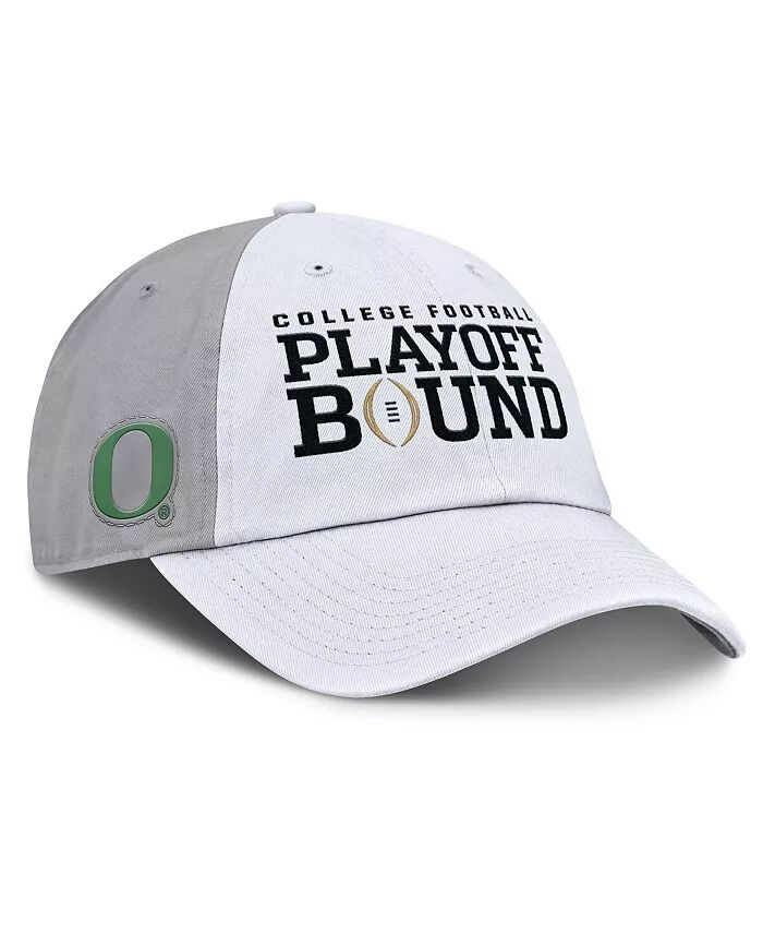 

Мужская и женская белая/серая кепка Oregon Ducks 2024 College Football Playoff Club с регулируемой головкой Nike