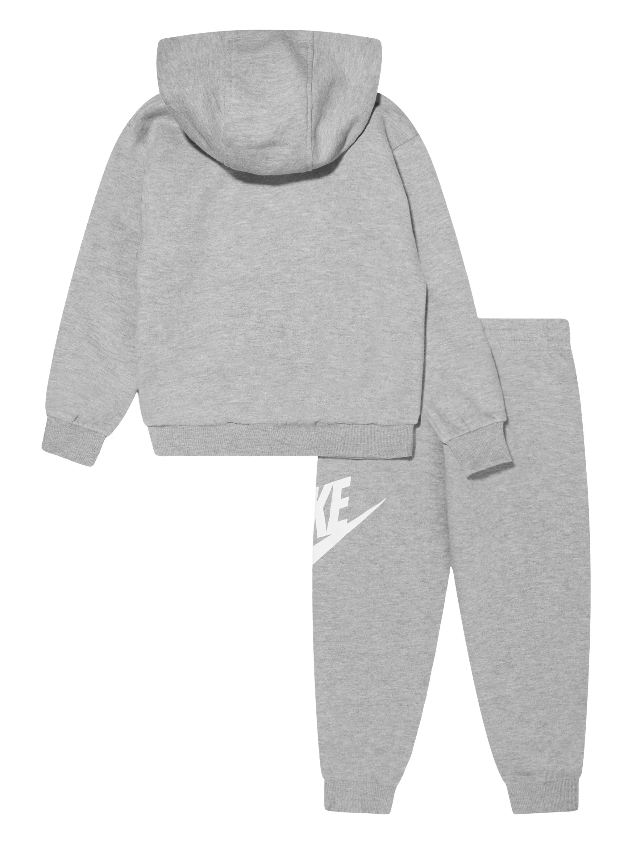 Флисовый спортивный костюм Club Nike Kids, серый — фото 2