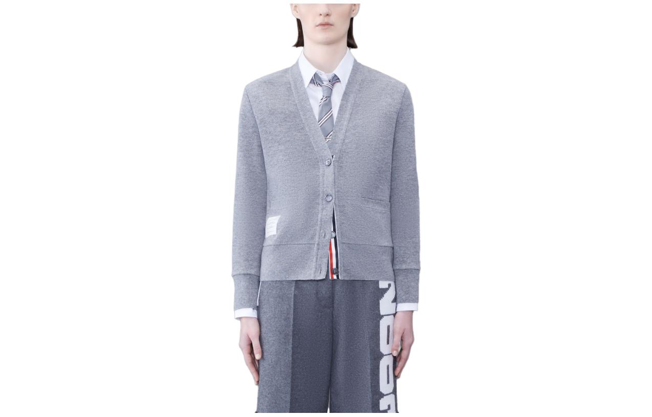 

THOM BROWNE Топ женский серый