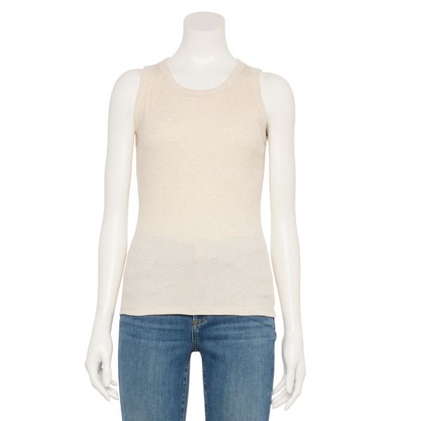 

Облегающий топ с высоким воротником для многослойных образов Sonoma Goods For Life, цвет beige heather