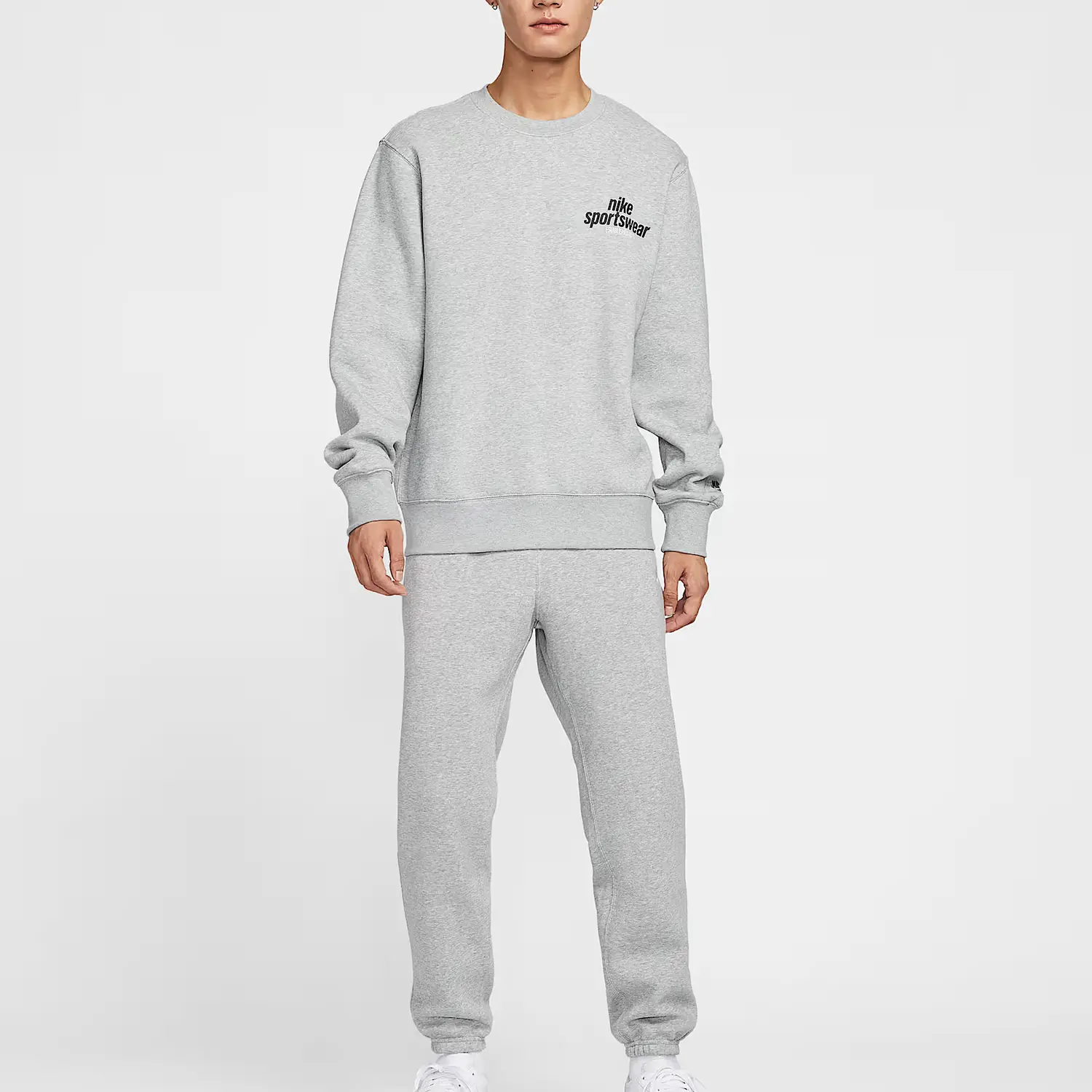 Клубные вязаные спортивные штаны мужские Nike, темно-серый/серый/белый — фото 4