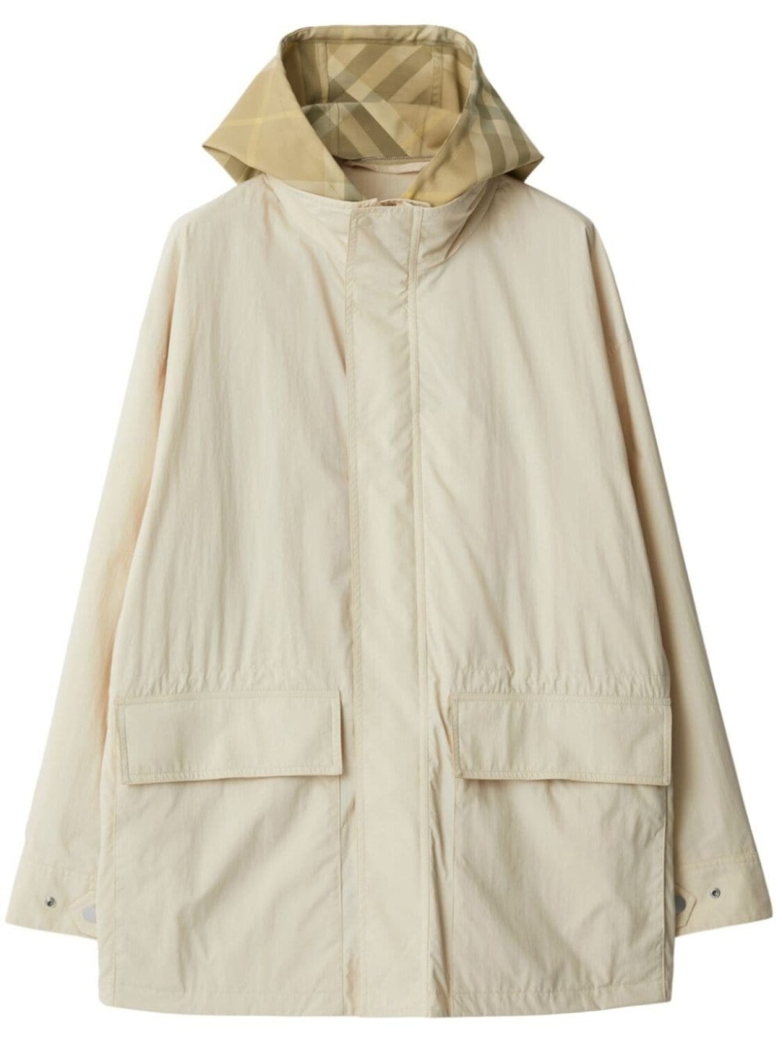 

Клетчатая куртка EKD с капюшоном Burberry, бежевый