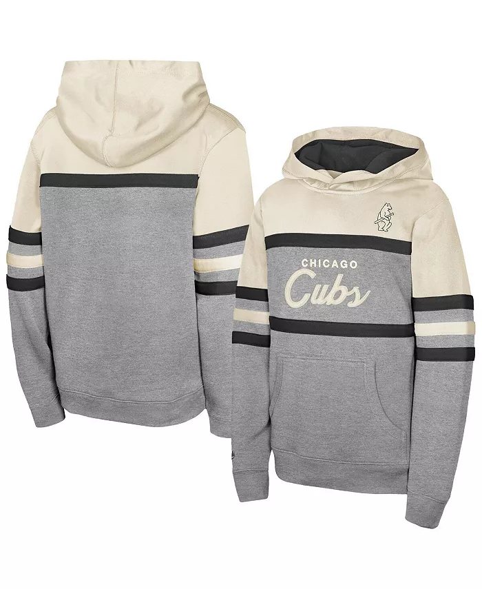 

Мужская кремовая толстовка с капюшоном главного тренера «Чикаго Кабс» Mitchell & Ness