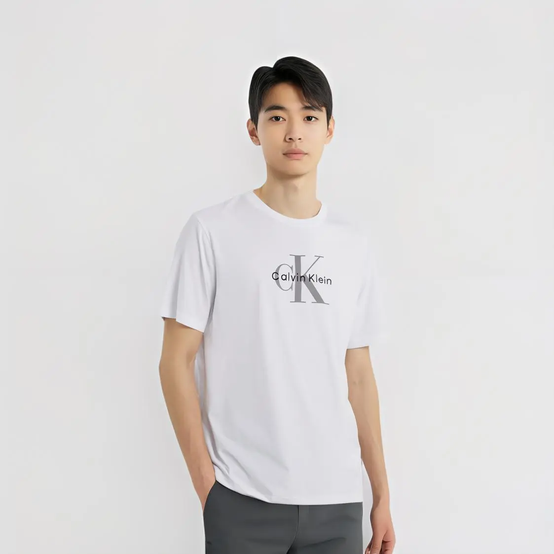 Calvin Klein Футболка мужская белая — фото 4