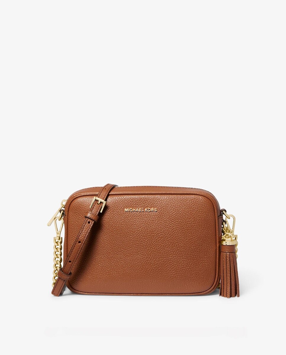 

Женская кожаная сумка через плечо Ginny с регулируемой ручкой Michael Michael Kors, коричневый