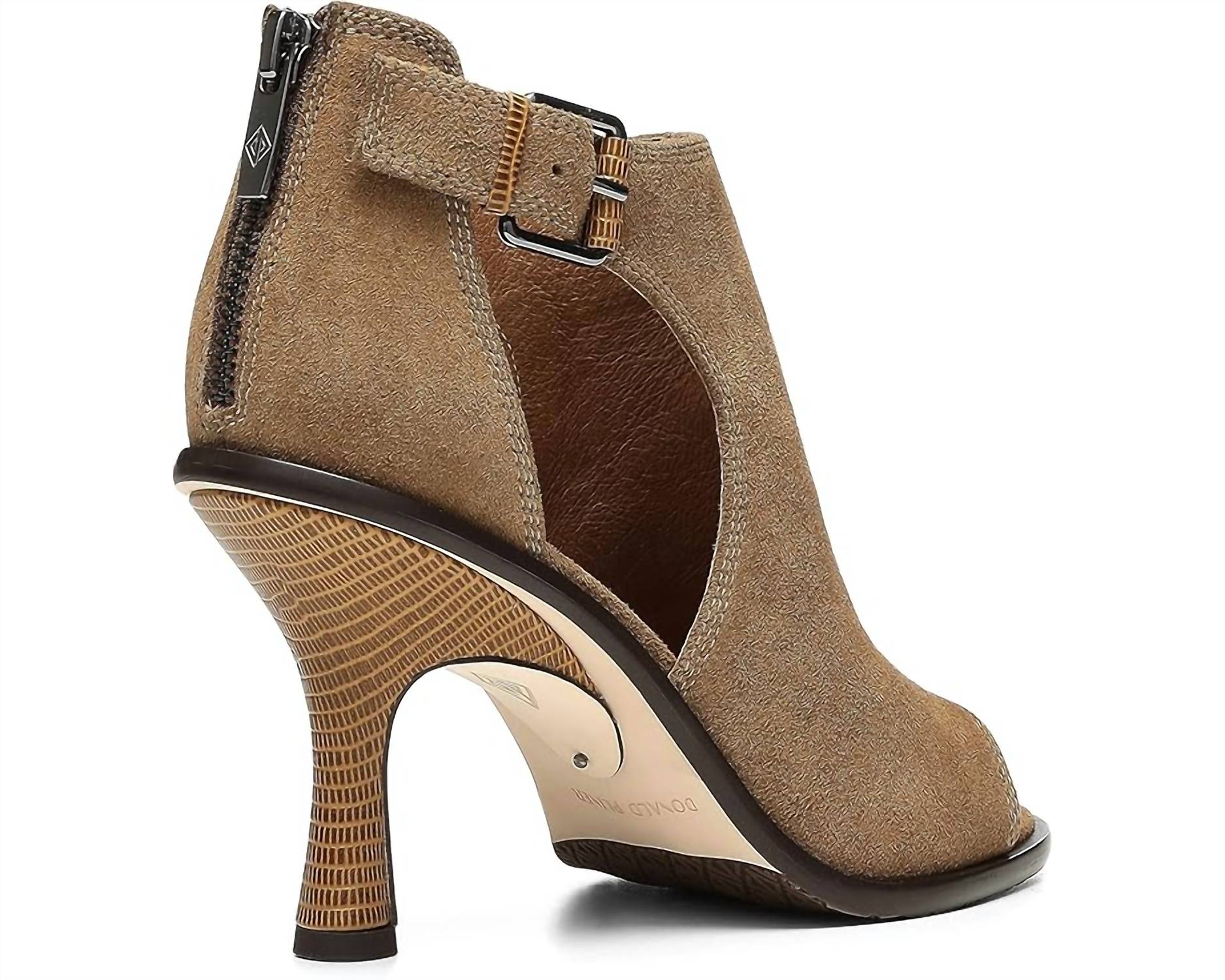 Женские босоножки на каблуке Era из замши Biscotti Donald Pliner, цвет biscotti suede — фото 3