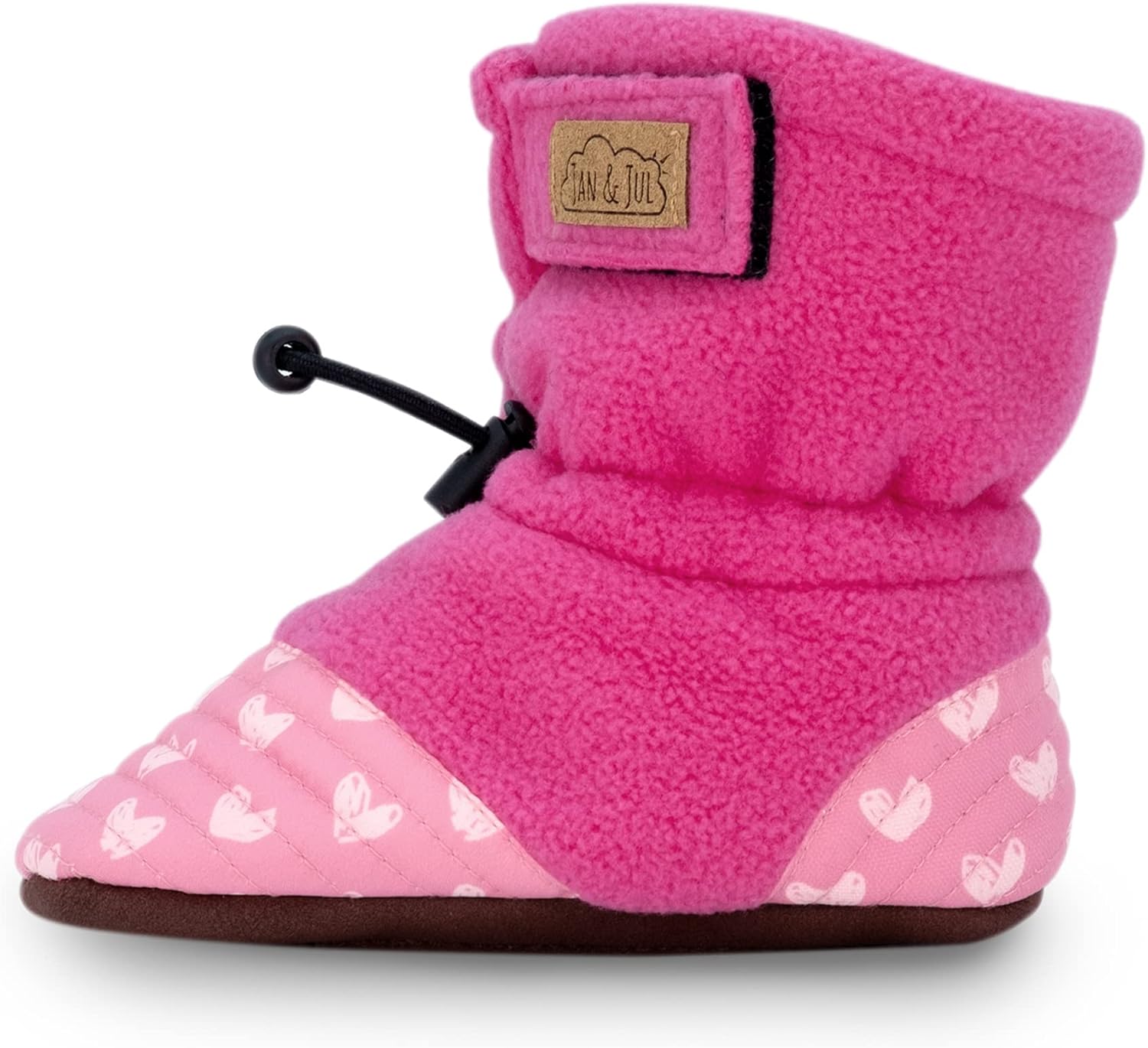 

Теплые флисовые пинетки JAN & JUL для детей и малышей, Heart