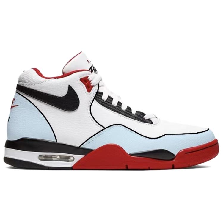 Nike Кроссовки баскетбольные мужские Mid top Vintage белые с амортизацией Flight Legacy и износостойкой подошвой — фото 3