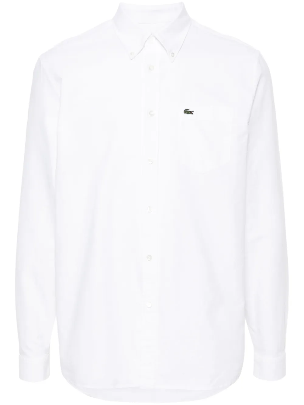 

Рубашка с нашивкой-логотипом Lacoste, белый