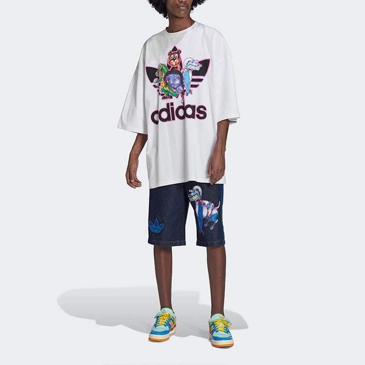 Футболка мужская Kerwin Frost Collection белая Adidas Originals, белый — фото 3