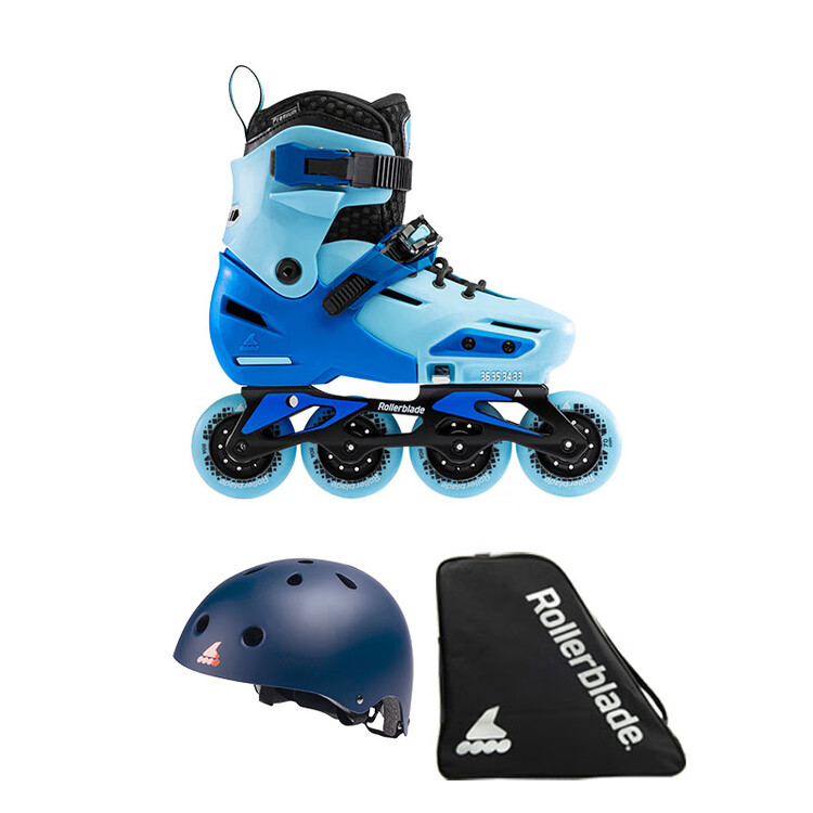 

RollerBlade Детские роликовые коньки для девочек, регулируемые, для начинающих, темно-синий/черный (Premium Package B), размер S (29-32 см)