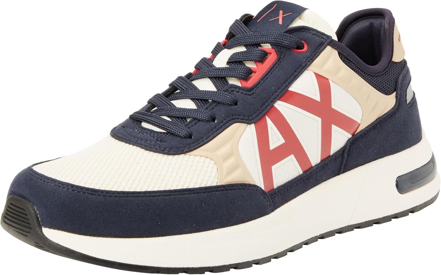 

Мужские кроссовки Armani Exchange Dusseldorf с тисненым геометрическим узором, красный