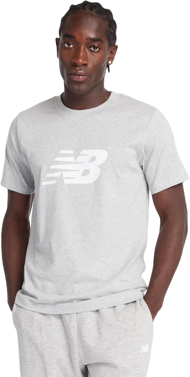 

Мужская спортивная футболка New Balance с логотипом, Athletic Grey, Серый, Мужская спортивная футболка New Balance с логотипом, Athletic Grey