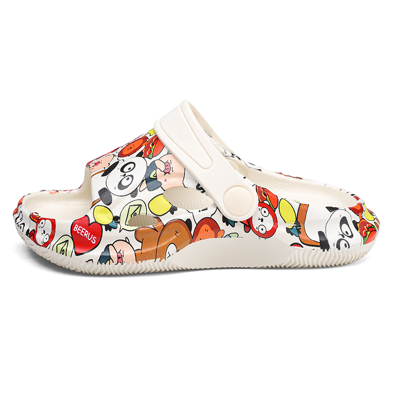 

Детские шлепанцы с нескользящей подошвой RHOBESAM, экрю