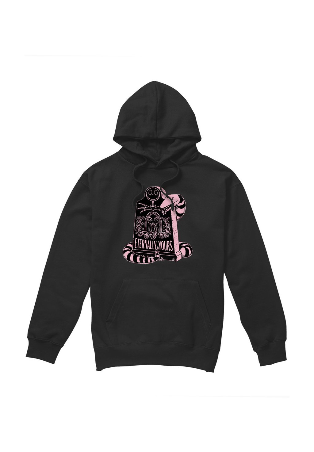 

Толстовка с капюшоном THE NIGHTMARE BEFORE CHRISTMAS VALENTINE ETERNALLY YOURS PRINT Disney, черный