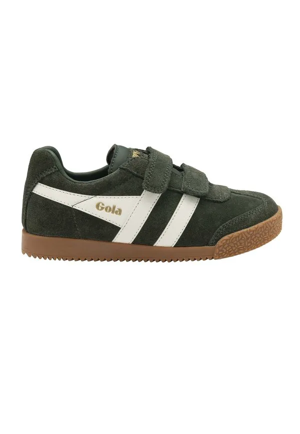 Низкие кроссовки harrier с ремешком Gola, Dark Khaki Off White Moody Orange