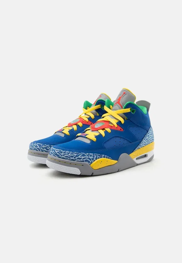 Кроссовки высокие Jordan Son of Mars, game royal/white/tour yellow/cement grey/classic green, игровой королевский/белый/тур желтый/цементно-серый/классический зеленый — фото 2